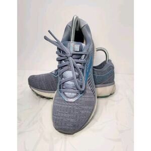 Brooks Womens Ghost 12 1203051B403 Gray Blue Running‎ Shoes Sneakers Size 8 B